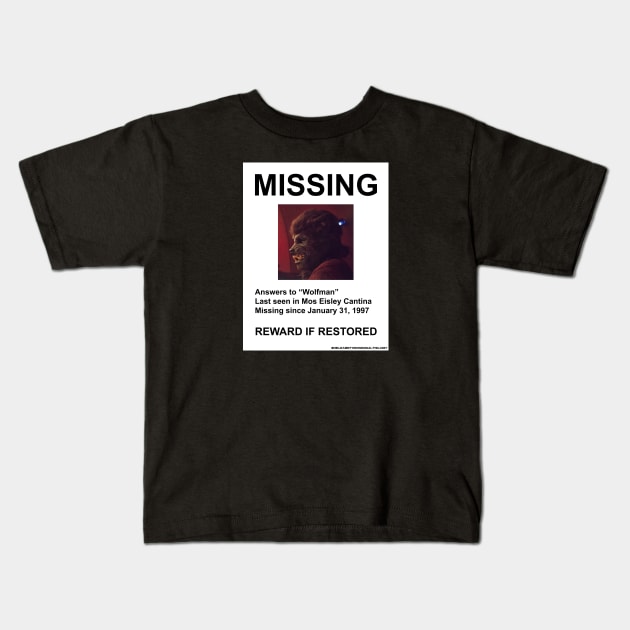 Missing Wolfman Kids T-Shirt by doubleofive